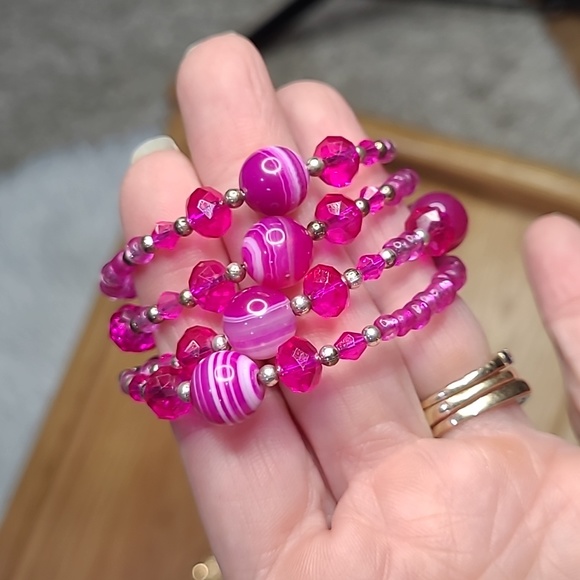 Bundle lot of girls' jewelry Necklaces bracelets stars unicorns ladybug 15 piece - Picture 8 of 13